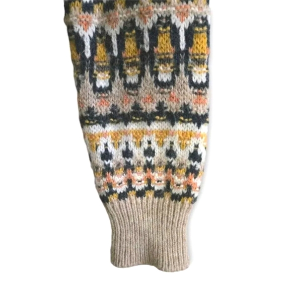 Vanessa Bruno Ventura Sweater Womens Small Tan Geometric Alpaca Wool Ita… - Picture 4 of 9